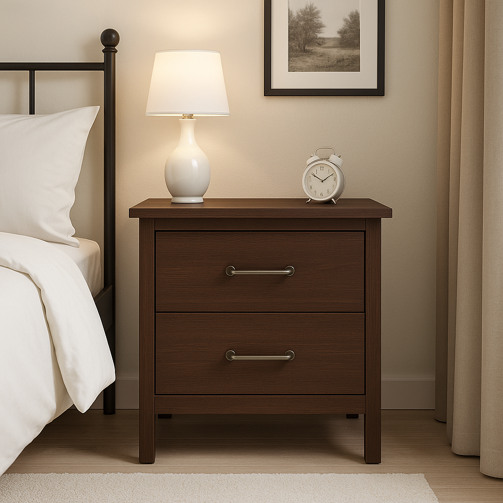 Ava Two-Drawer Nightstand