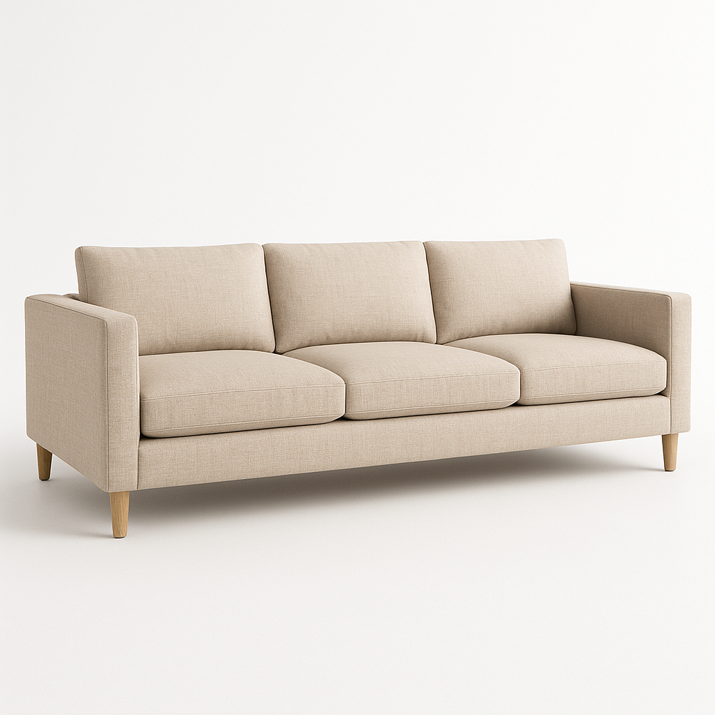 Savona 3-Seater Linen Sofa