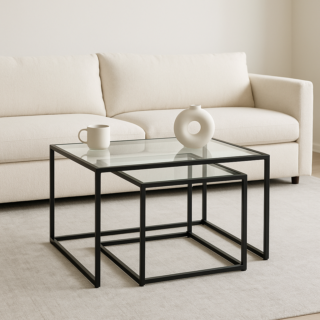 Cleo Glass Nesting Tables