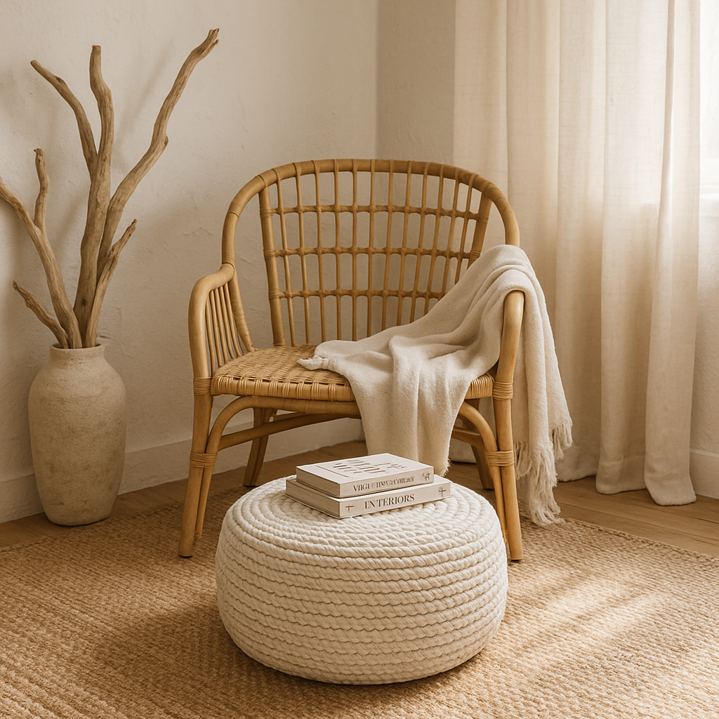 Isla Woven Ottoman