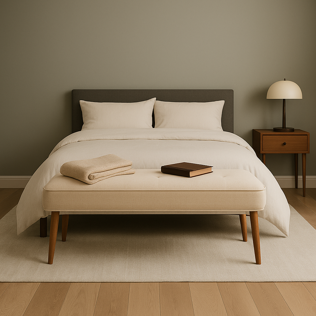 Cleo Mid-Century Bench