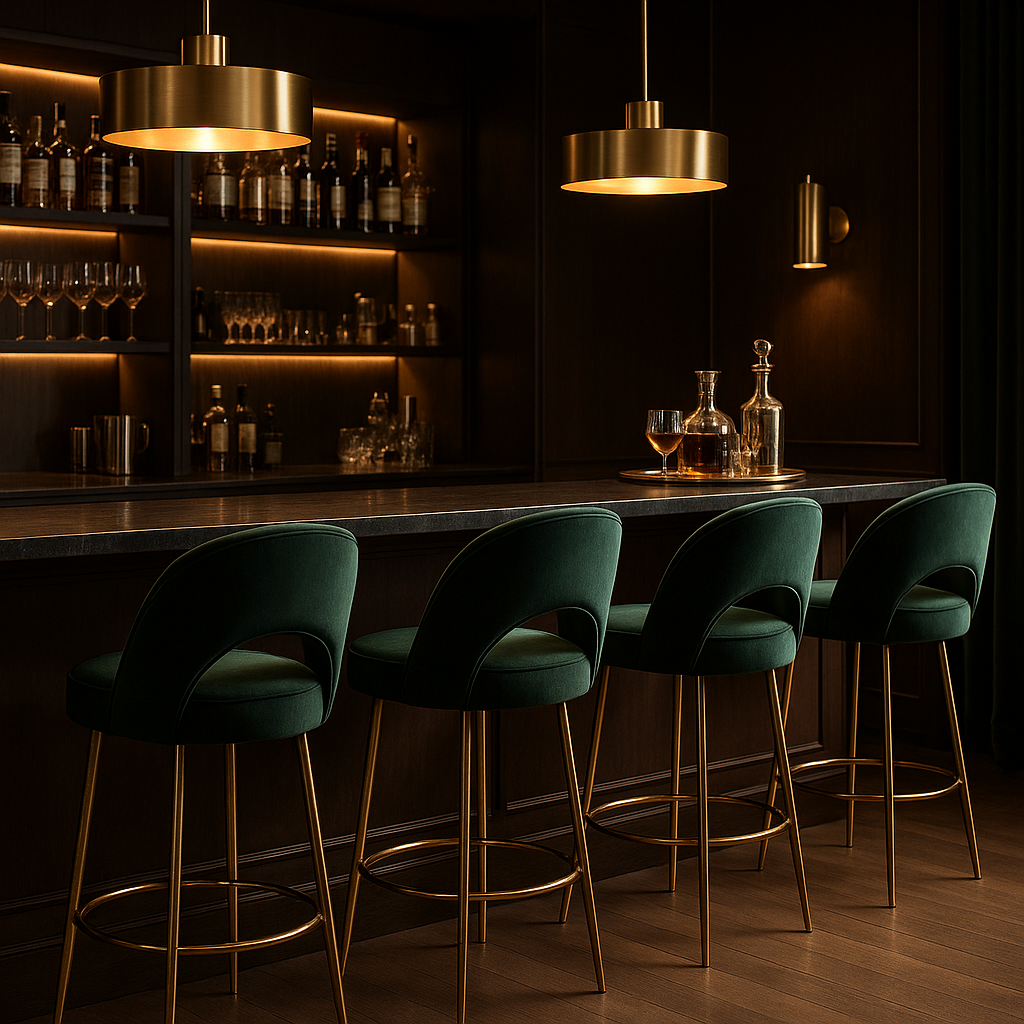 Lennox Curved Back Stool