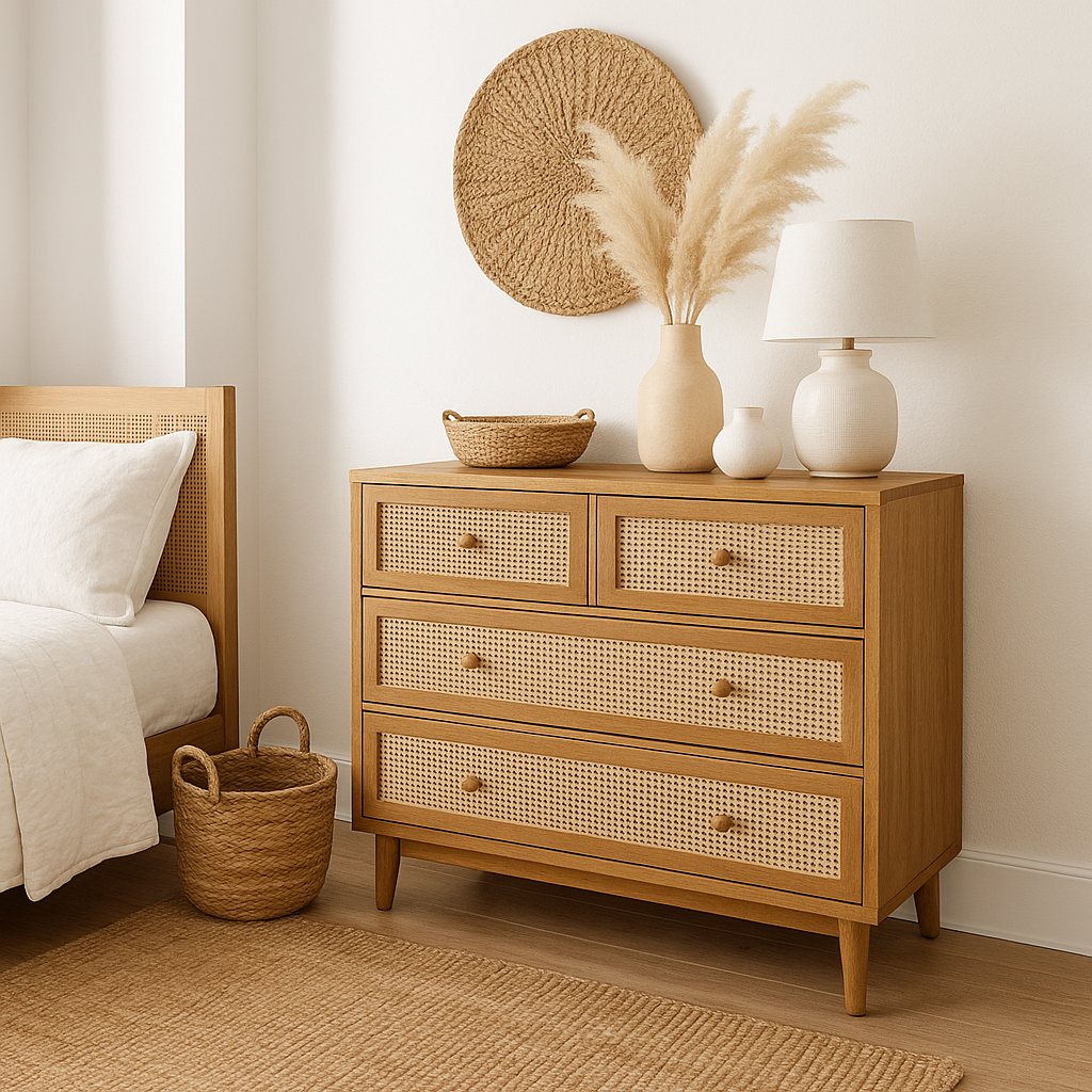 Cleo Woven Drawer Chest