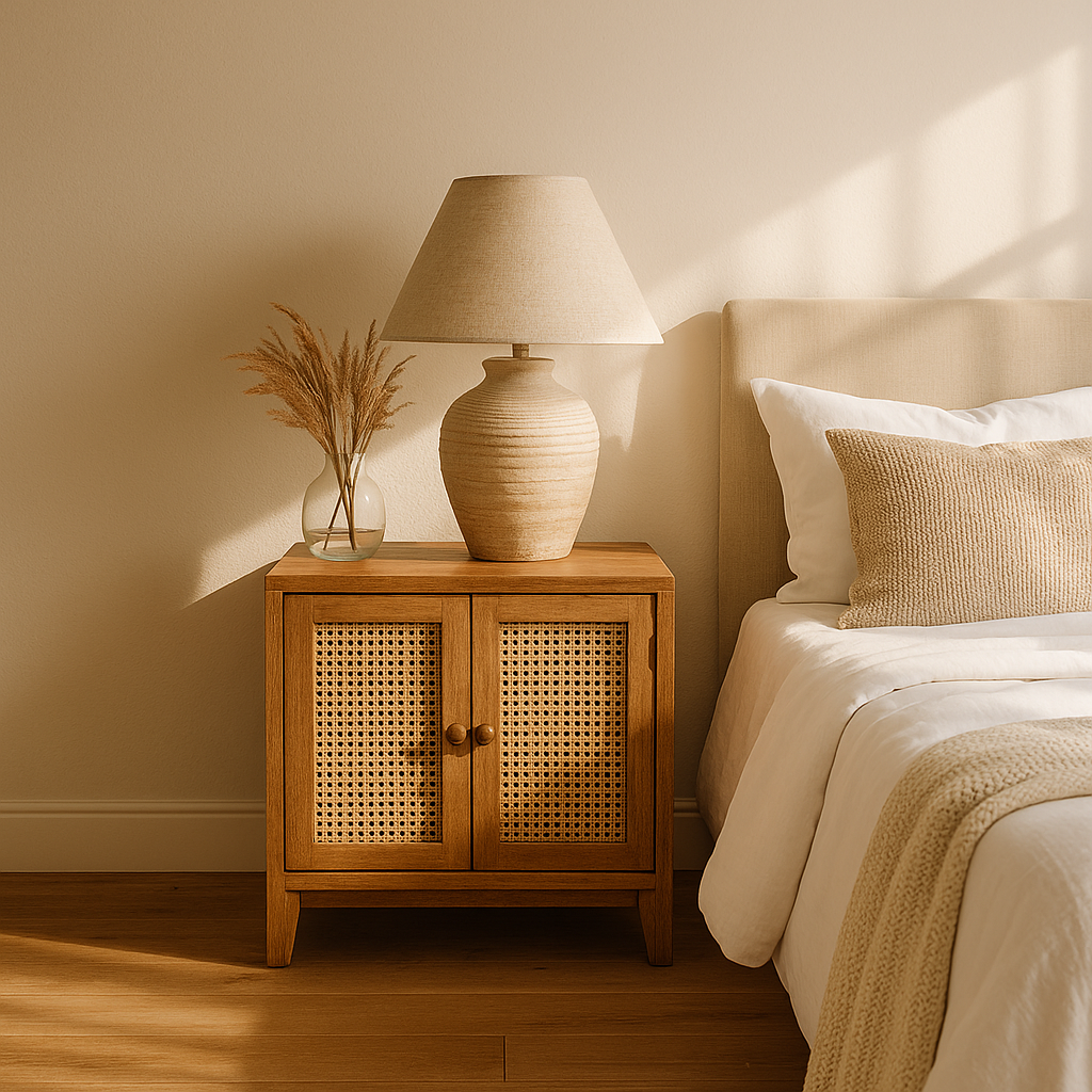 Cleo Rattan Nightstand