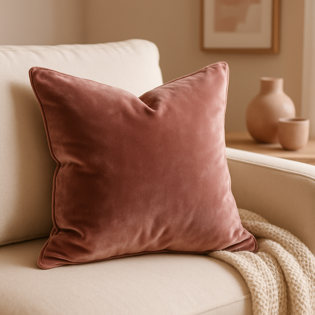 Luna Velvet Throw Pillow