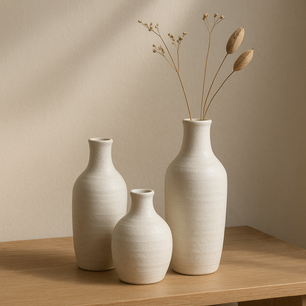 Cleo Ceramic Vase Trio