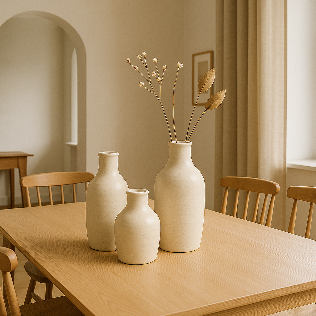 Cleo Ceramic Vase Trio