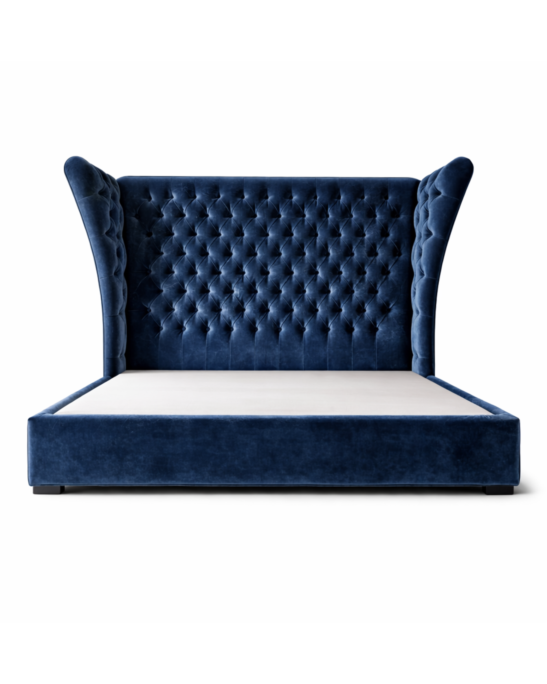 Harper Tufted Wingback Bed